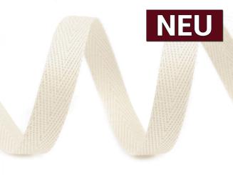 Köperband 10mm natur 