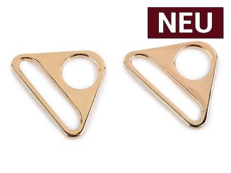Durchzug Dreieck Metall gold 38mm 2er-Set 