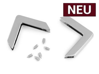 Metallecken für Taschen und Accessoires silber 