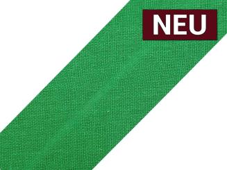 Schrägband aus Baumwolle vorgefalzt Breite 3cm emerald 