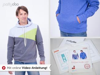 Papierschnittmuster Herren Freestyle Hoodie Luke von pattydoo 