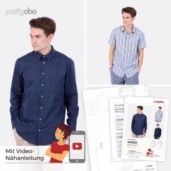 Papierschnittmuster Herrenhemd James von pattydoo 