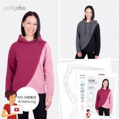 Papierschnittmuster Damen Sweatshirt Cleo von pattydoo 