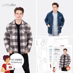 Papierschnittmuster Herren Hemdjacke Lenny von pattydoo 