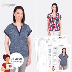 Papierschnittmuster Damenshirt Thea von pattydoo 