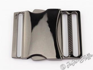 Steckschnalle Metall 40mm onyx 