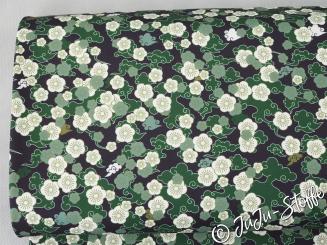 Funktions-Jersey Blüten grün Öko-Tex 