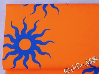 Baumwolle Popeline Sonnen orange Öko-Tex 