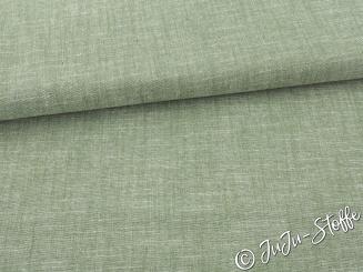 Baumwolle Leinen grün meliert Oeko-Tex® 