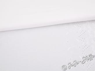 Baumwolle Stickerei weiß Oeko-Tex® 