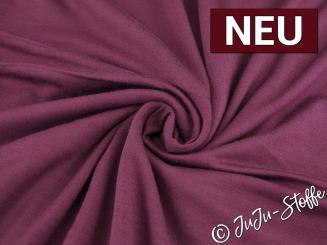 Bambus Jersey uni bordeaux Oeko-Tex® 