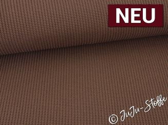 Strickstoff uni braun Oeko-Tex® 