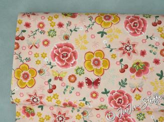 Baumwolle Happy Feelings altrosa Öko-Tex 