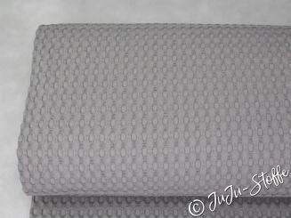 Waffel-Piqué XXL grau Öko-Tex 