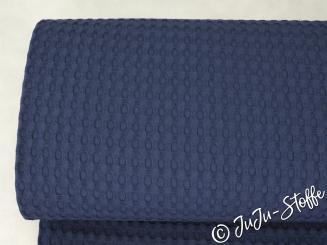 Waffel-Piqué XXL navy Öko-Tex 