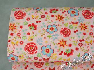 Baumwolle Happy Feelings rosa Öko-Tex 