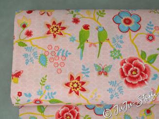 Baumwolle Flower Feelings rosa Öko-Tex 