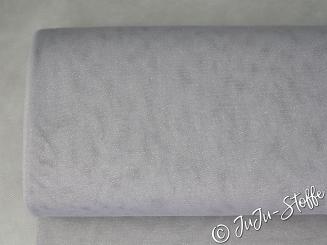 Tüll hellgrau Glitzer silber 