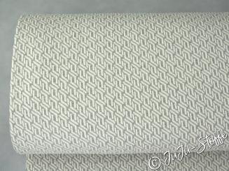 Bio Jacquard-Jersey Queens 3D Knit grau von Hamburger Liebe GOTS 