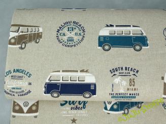 Canvas VW Bulli Leinenoptik 