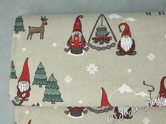 Canvas Wichtelwald Leinenoptik Öko-Tex 