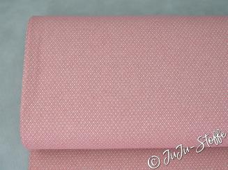 Canvas Raute Doubleface rosa Öko-Tex 