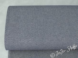 Canvas Raute Doubleface dunkelblau Öko-Tex 