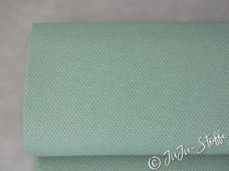 Canvas Raute Doubleface mint Öko-Tex 
