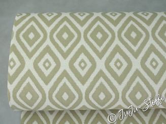 Outdoorstoff Rauten sand 