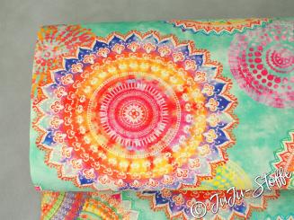 Outdoorstoff Mandala türkis Öko-Tex 