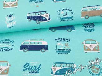 Canvas VW Bulli türkis 