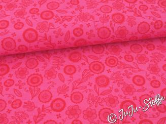 Canvas Flowers pink 