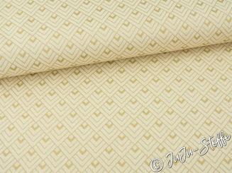 Dekostoff Ecken vanille 