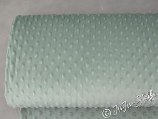 Minky Fleece Bubble dusty mint 