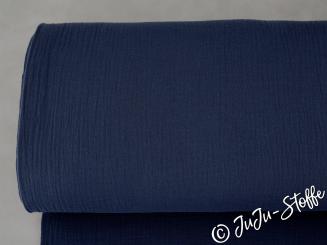 Musselin uni jeans Öko-Tex 