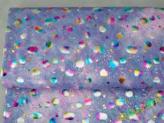Folienjersey "Kleckse lila" 