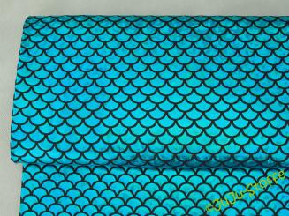 Folienjersey Meerjungfrau blau 