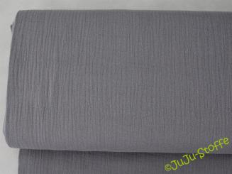 Musselin uni grau 
