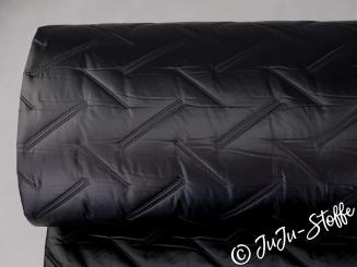 Steppstoff doubleface schwarz 