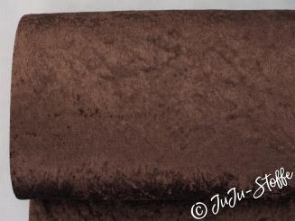 Pannesamt uni dunkelbraun 