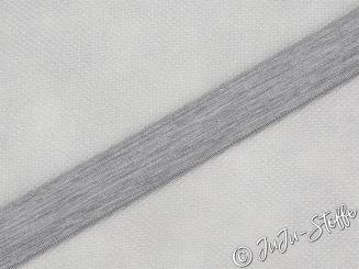 Gummiband Soft hellgrau meliert 25mm 