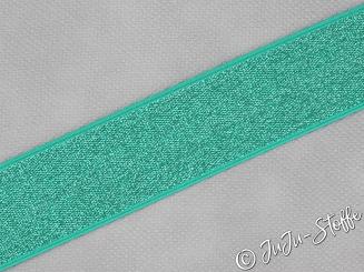 Gummiband Lurex grün 40mm 