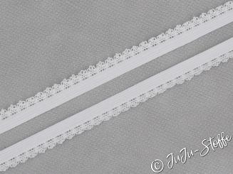 Gummi mit Spitze "Soft" weiß 12mm 