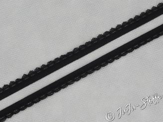 Gummi mit Spitze Soft schwarz 12mm 