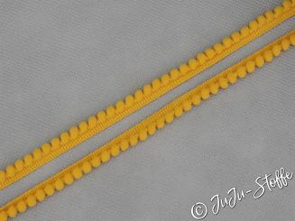 PomPom Borte Mini gelb 6mm 