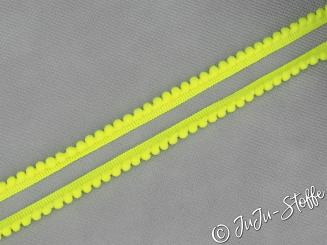 PomPom Borte Mini neongelb 6mm 