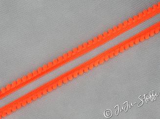 PomPom Borte Mini neonorange 6mm 