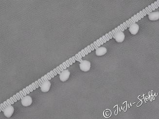 PomPom Borte Maxi weiß 10mm 