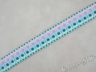 Gurtband Boho-Look 38mm türkis 