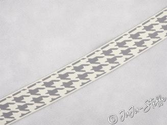 Gummiband Hahnentritt grau 40mm 